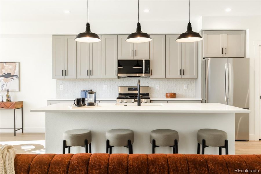 Furnished interior view inside a new home in , Denver (Image 18).