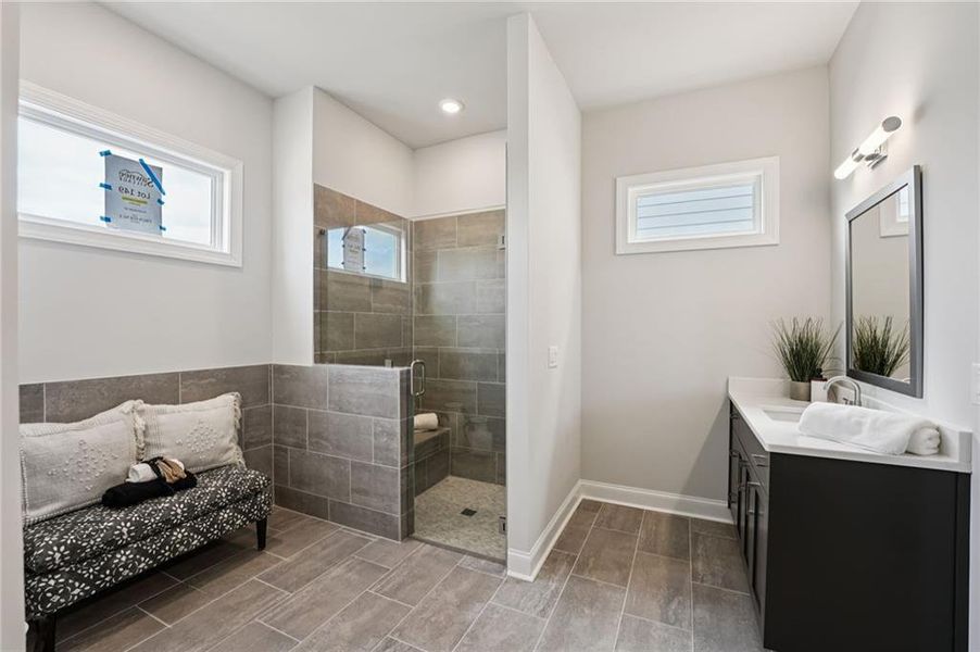 Furnished interior view inside a new home in Promenade at Sawnee Village, Cumming (Image 18).