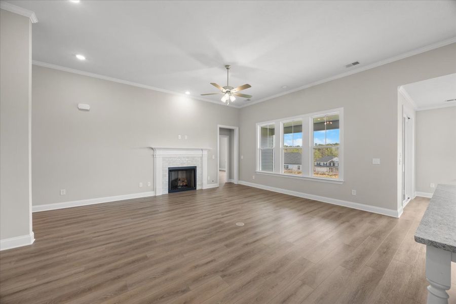 Spacious, unfurnished interior of a new home in Sinclair at Crawford Creek, Grovetown (Image 19). Spacious, unfurnished interior of a new home in Sinclair at Crawford Creek, Grovetown (Image 19).