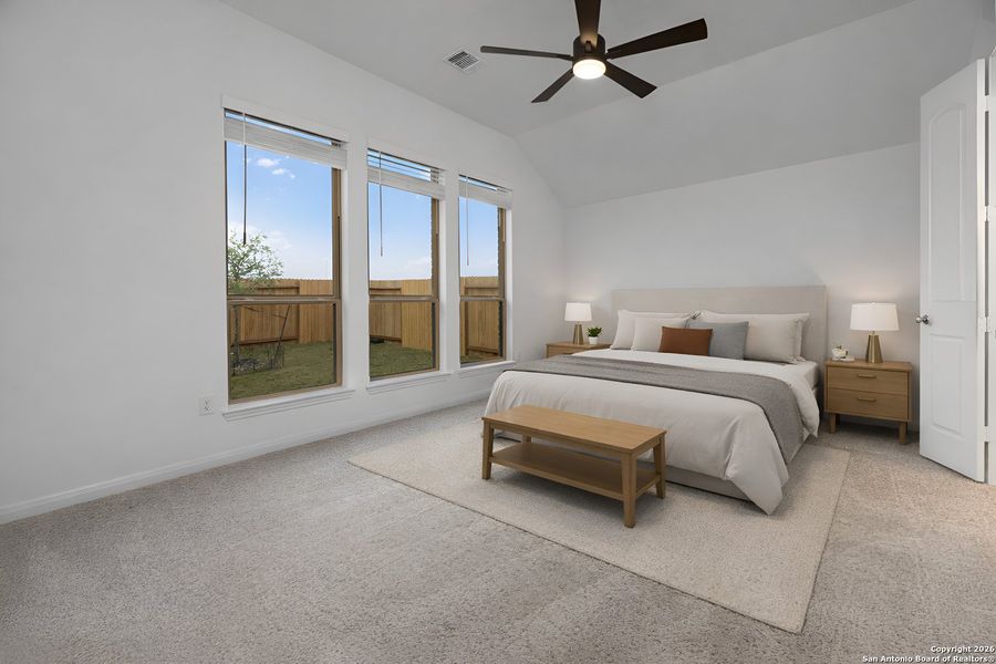 Furnished interior view inside a new home in Meadows of Mill Creek, Seguin (Image 10).
