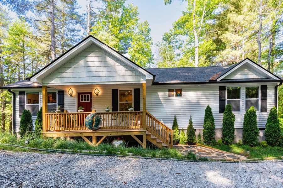 Front of home. Front of home.