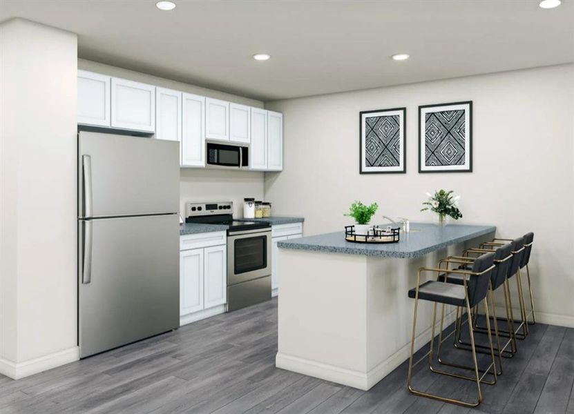 Furnished interior view inside a new home in Treaty Oak, Granbury (Image 10).