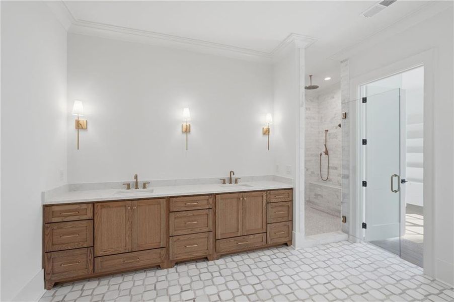 Furnished interior view inside a new home in , Dawsonville (Image 7).