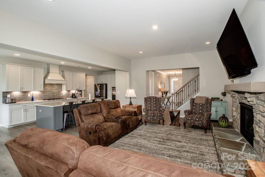 Furnished interior view inside a new home in Signature at Reid's Cove, Mooresville (Image 9).