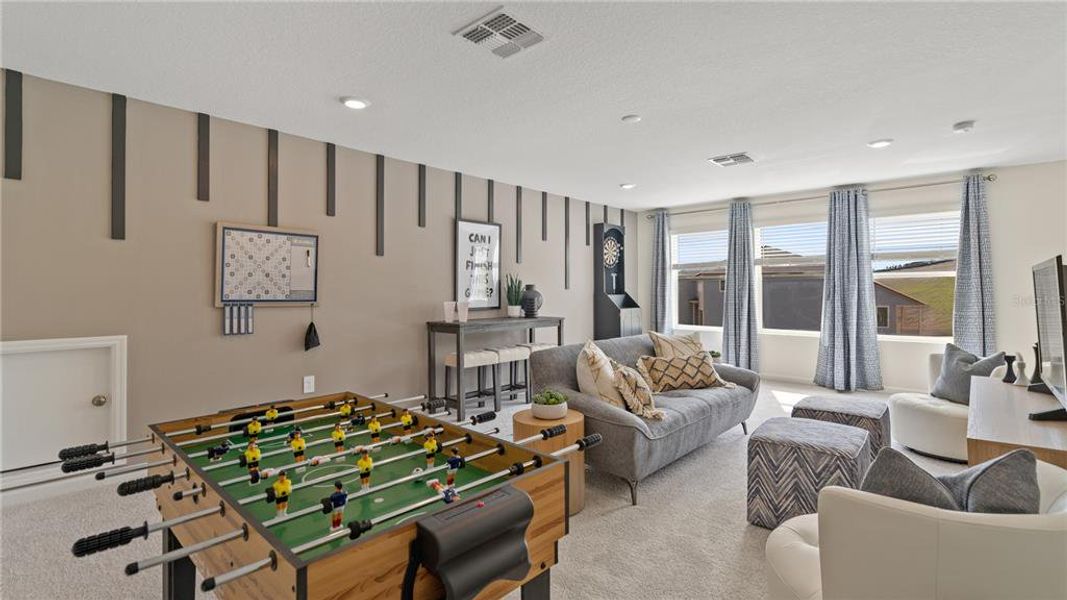 Furnished interior view inside a new home in Crosswinds, Haines City (Image 12).