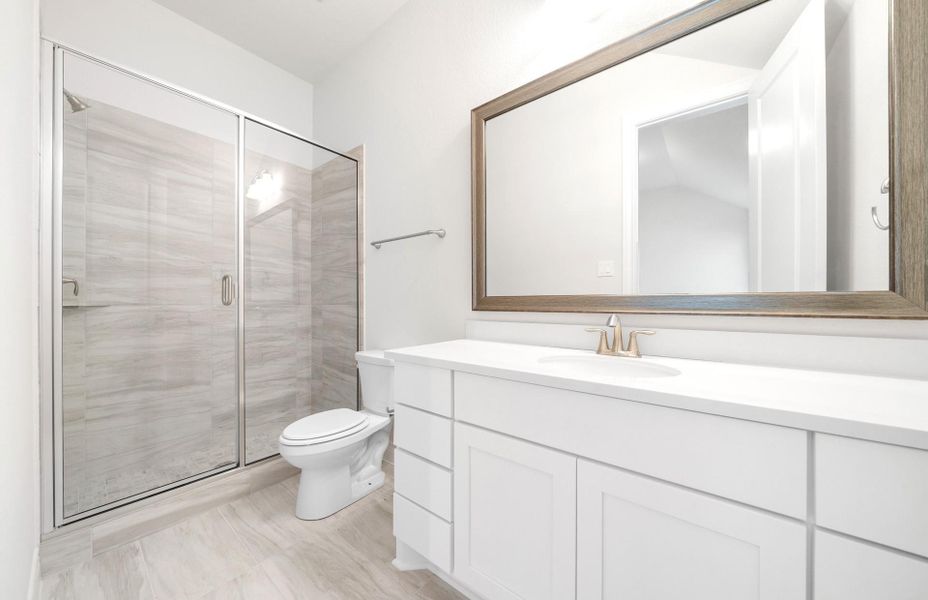 Furnished interior view inside a new home in Audubon 60', Magnolia (Image 10).