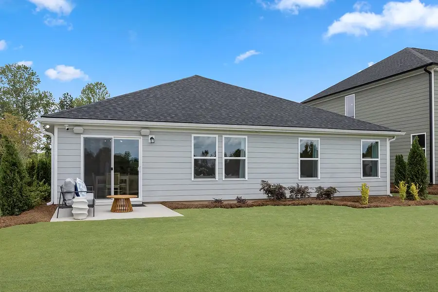 Representative exterior details of a home built from the 1582 Modeled by KB Home in Cottages at Clovis Point, Kings Mountain (Image 3).