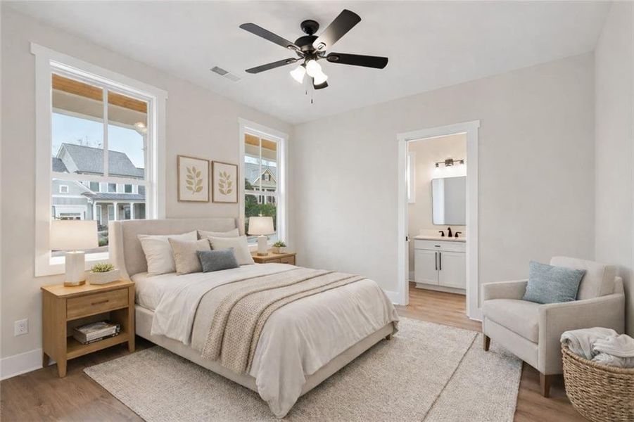 Furnished interior view inside a new home in , Dawsonville (Image 15).