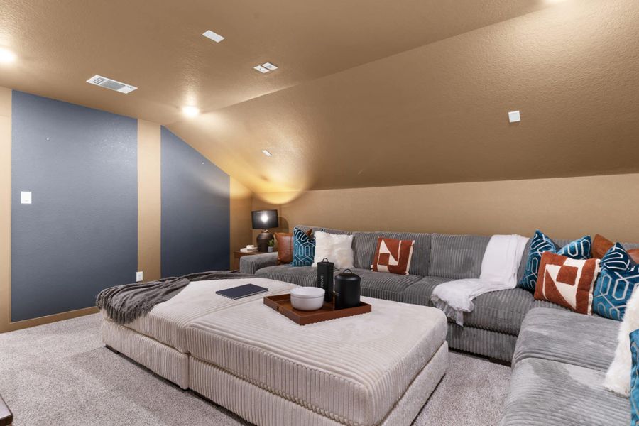 Furnished interior view inside a new home in Lariat, Liberty Hill (Image 32).