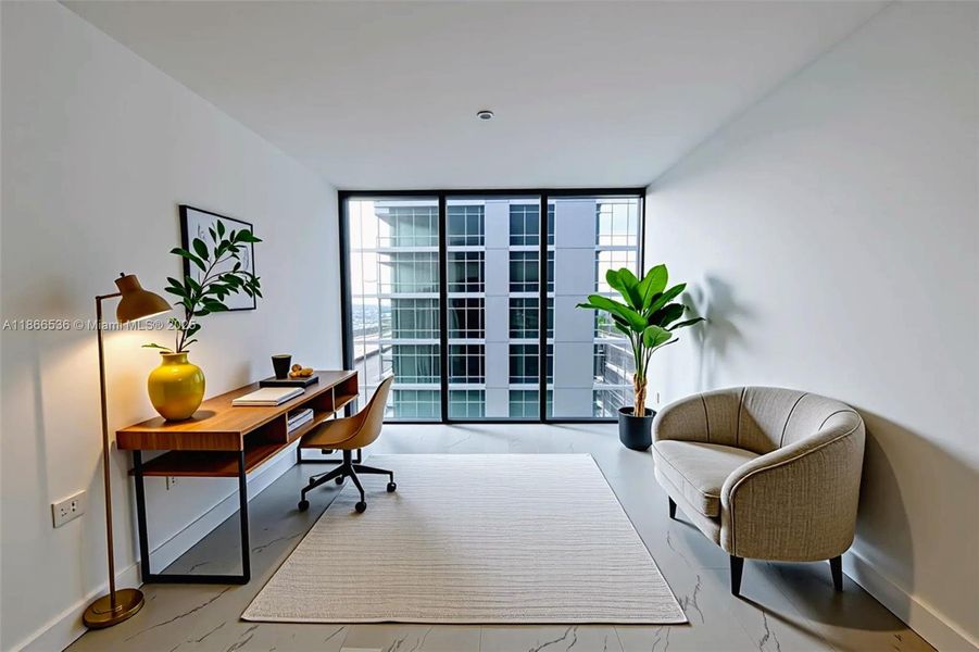 Furnished interior view inside a new home in , Miami (Image 8).