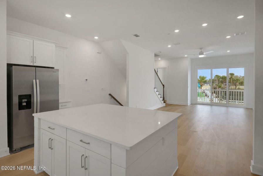 Furnished interior view inside a new home in North Beach Townhomes, Jacksonville Beach (Image 10).