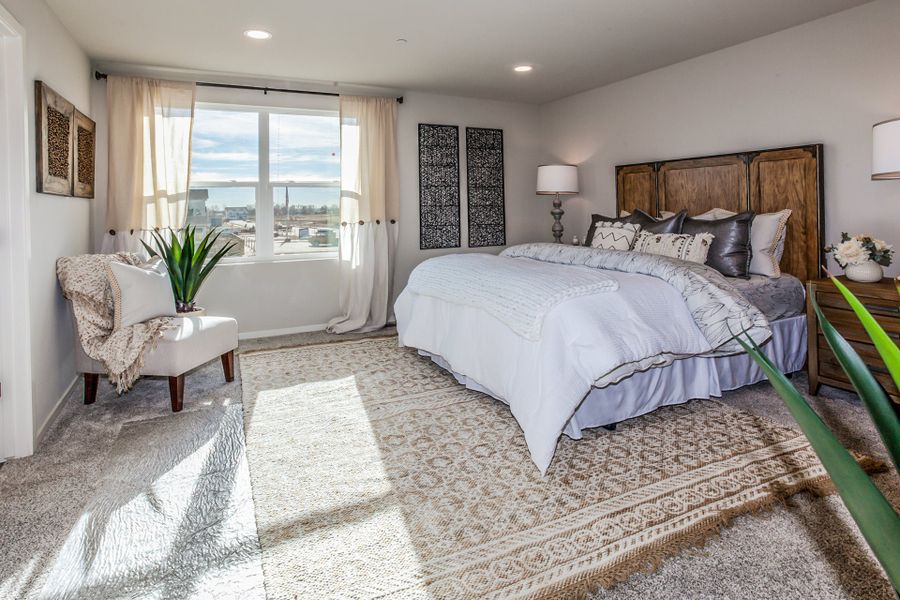 Representative furnished interior of a home built from the Telluride 1A by Hartford Homes in Timnath Ranch Townhomes, Timnath (Image 13).