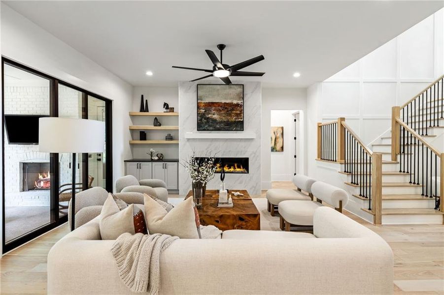 Furnished interior view inside a new home in , Atlanta (Image 10).