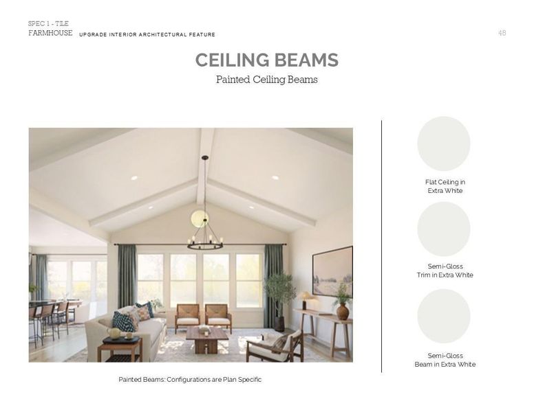 Farmhouse Look Palette 2: Trim Selection Sheet (*Artist rendering used for illustration purposes only.)