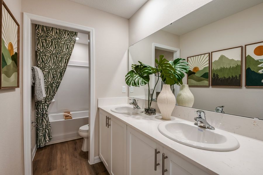 Representative furnished interior of a home built from the Tulum by Casa Fresca Homes in Pasadena Woods, Dade City (Image 15). Representative furnished interior of a home built from the Tulum by Casa Fresca Homes in Pasadena Woods, Dade City (Image 15).