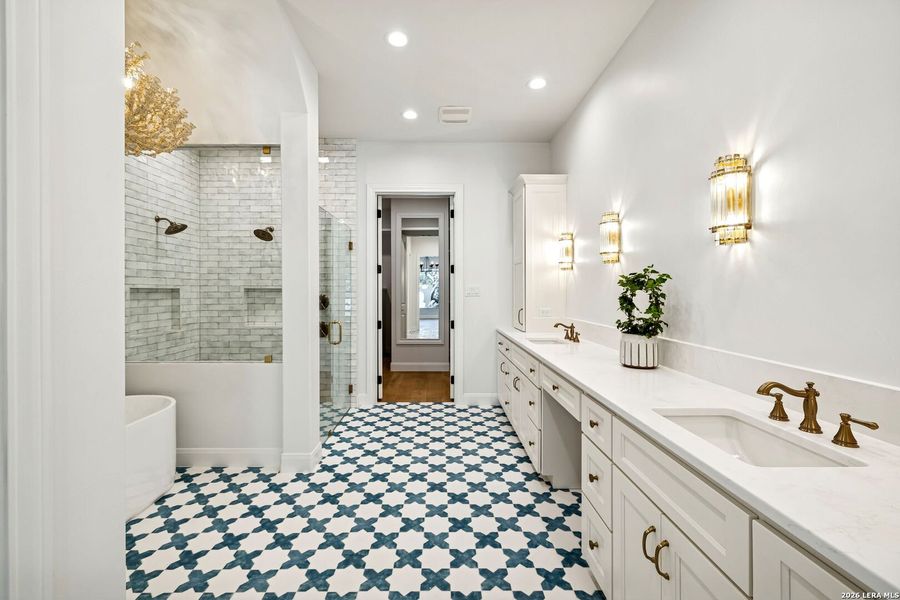 Furnished interior view inside a new home in , San Antonio (Image 37).