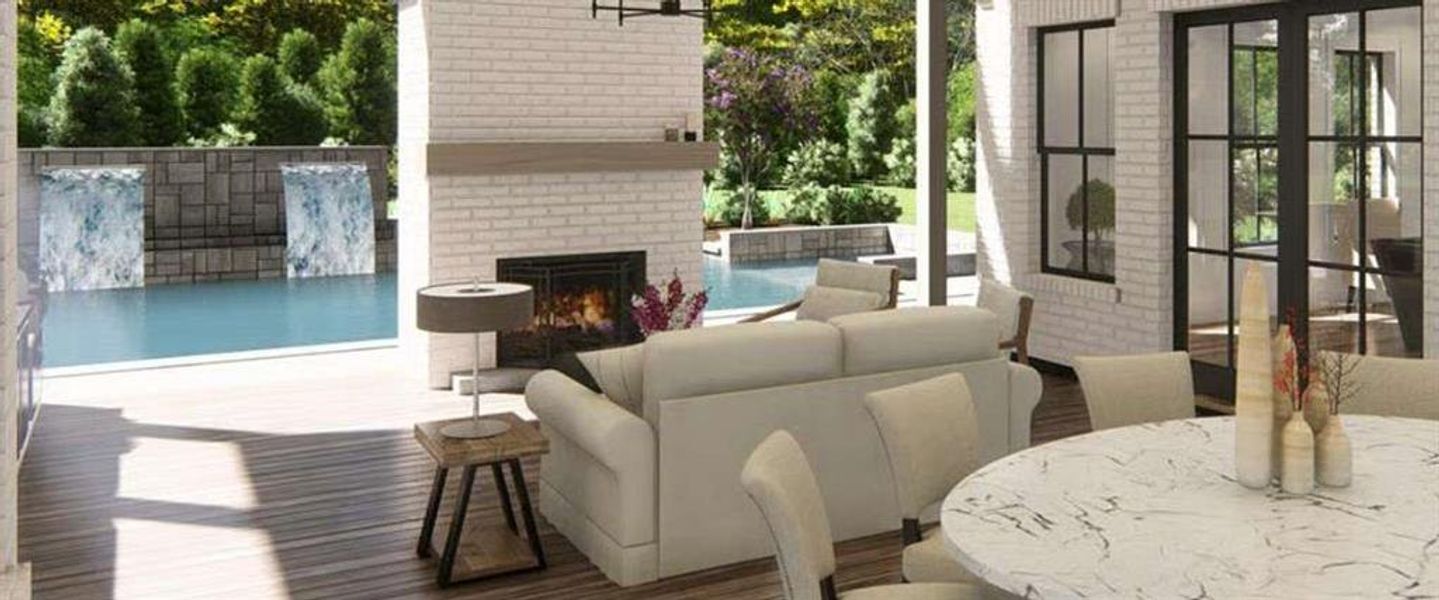 Exterior details and patio area of a home in , Woodstock (Image 22).