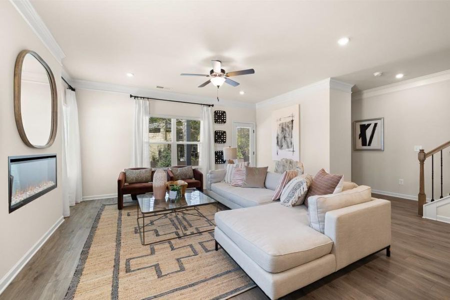 Furnished interior view inside a new home in Franklin Manor, Lawrenceville (Image 17).