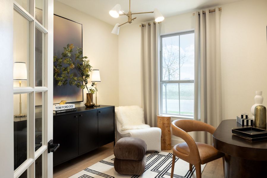 Representative furnished interior of a home built from the Fox Hollow by Pulte Homes in Sunfield, Mustang Ridge (Image 16).