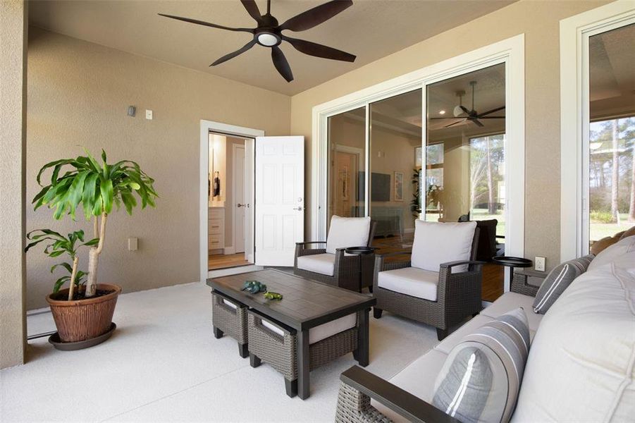 Furnished interior view inside a new home in , Palm Coast (Image 45).