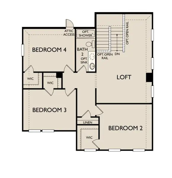 2D floor plan layout of this home in Patterson Ranch, Georgetown, TX (Image 6). 2D floor plan layout of this home in Patterson Ranch, Georgetown, TX (Image 6).