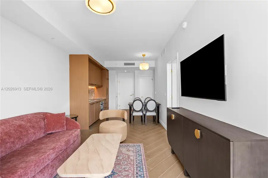 Furnished interior view inside a new home in , Miami (Image 6).