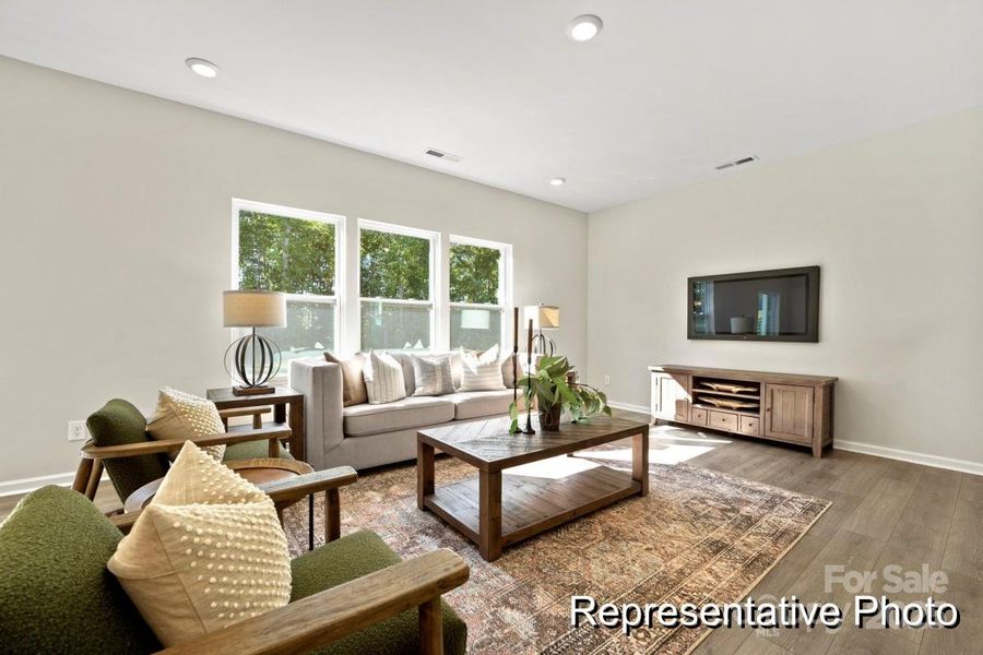Furnished interior view inside a new home in Morgan Hills, Albemarle (Image 10).