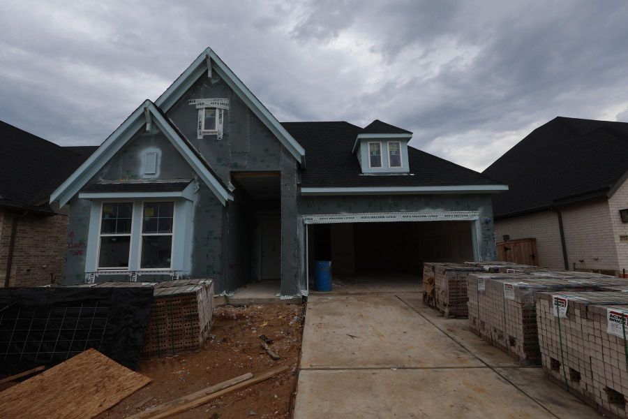 In-progress construction of a new home in The Grand Prairie - Retreat Collection, Hockley, TX (Image 3). In-progress construction of a new home in The Grand Prairie - Retreat Collection, Hockley, TX (Image 3).