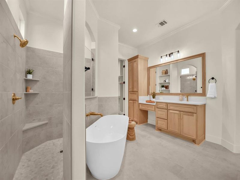 Furnished interior view inside a new home in , Decatur (Image 30).