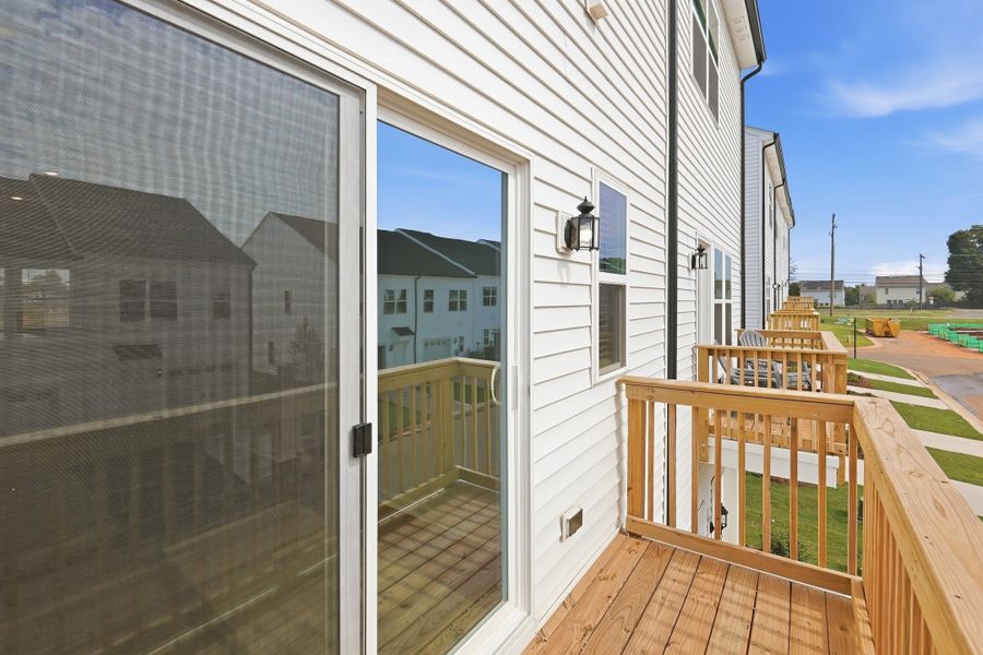 Exterior details and patio area of a home in Nichols Landing, Charlotte (Image 2). Exterior details and patio area of a home in Nichols Landing, Charlotte (Image 2).