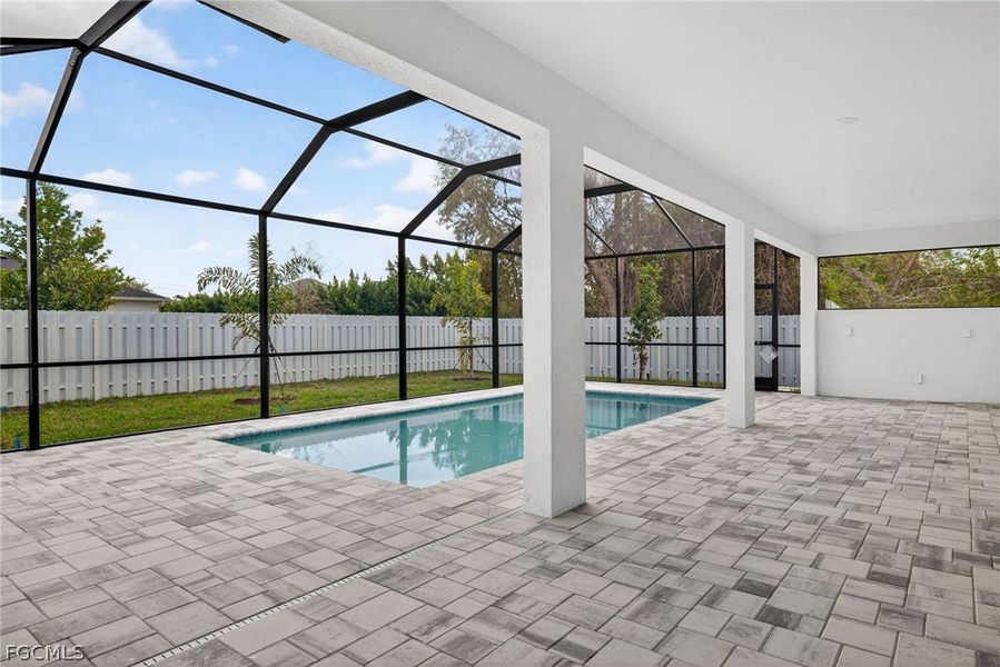 Exterior details and patio area of a home in Cape Coral, Cape Coral (Image 23).