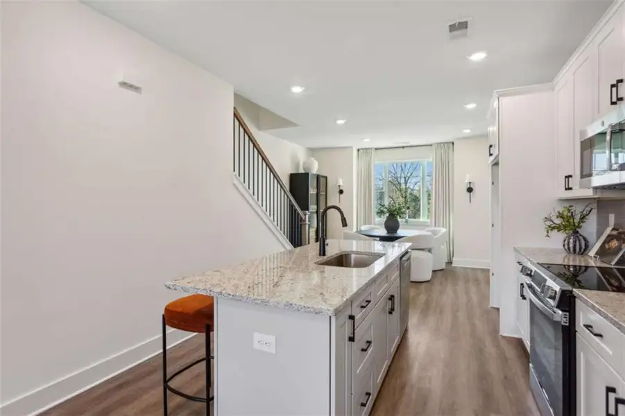 Furnished interior view inside a new home in Three Points at Chosewood Park, Atlanta (Image 5).