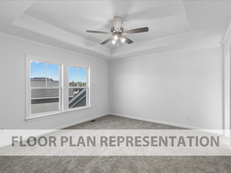 Representative unfurnished interior of a home built from the Starling by Ivey Homes in Tillery Park, Grovetown (Image 12).