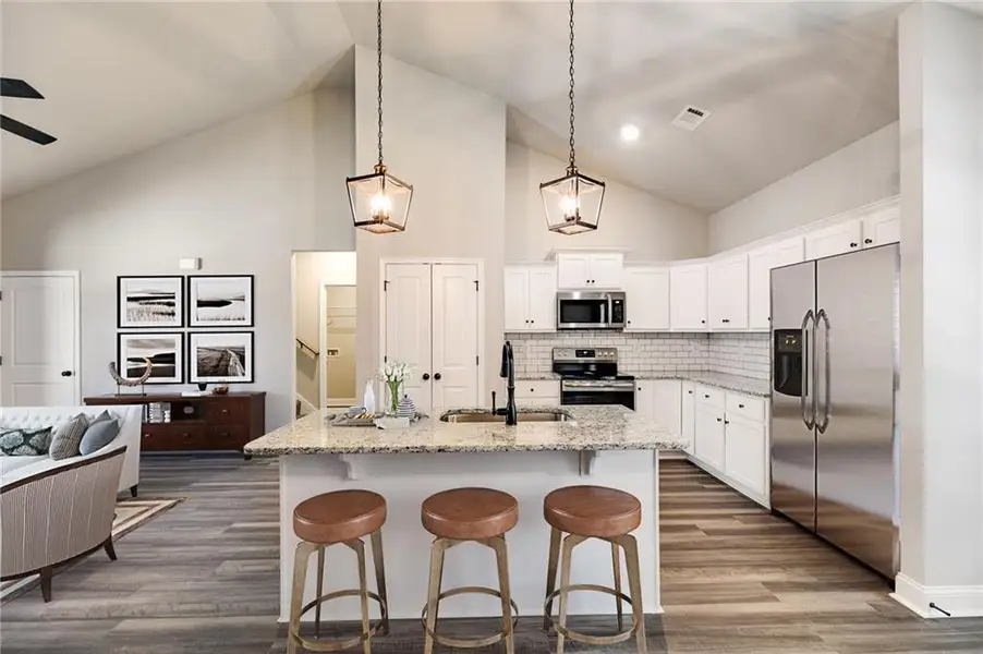Furnished interior view inside a new home in , Dallas (Image 8).