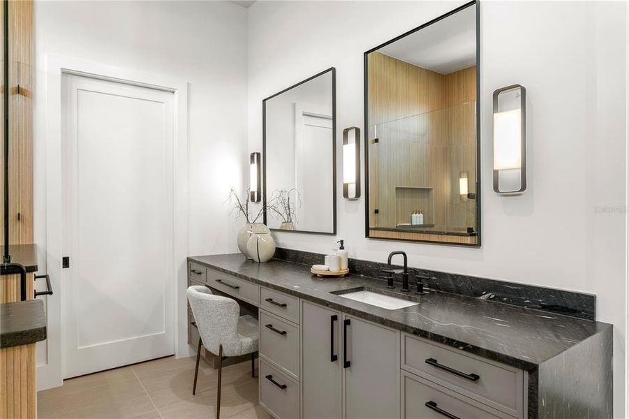 Furnished interior view inside a new home in , Tampa (Image 19). Furnished interior view inside a new home in , Tampa (Image 19).