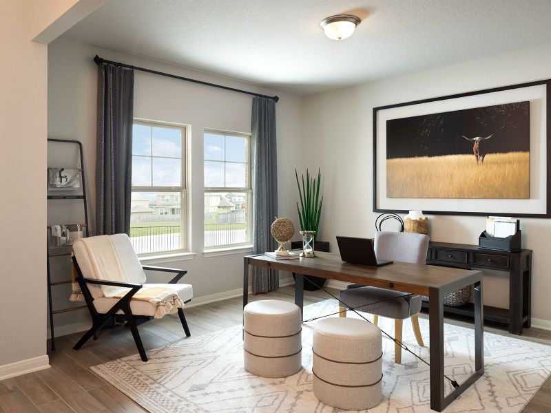 Utilize this spacious flex space as a home office or however best suits your family's needs.