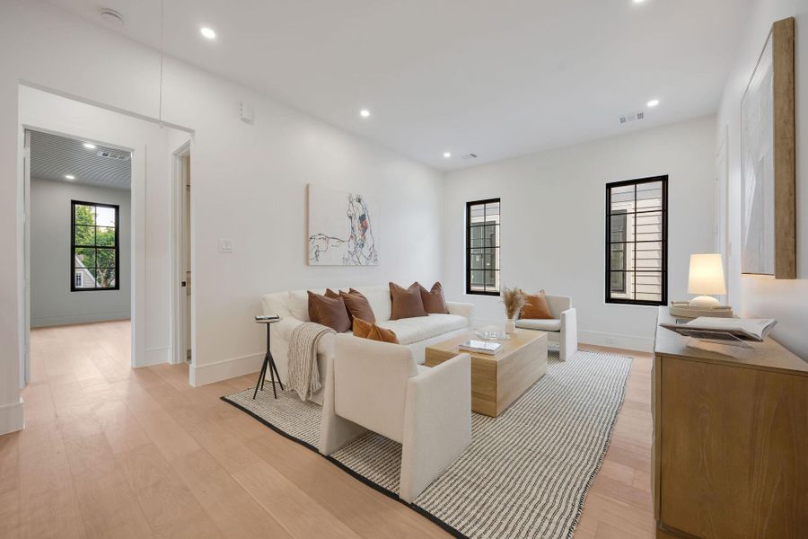 Furnished interior view inside a new home in , Houston (Image 43).