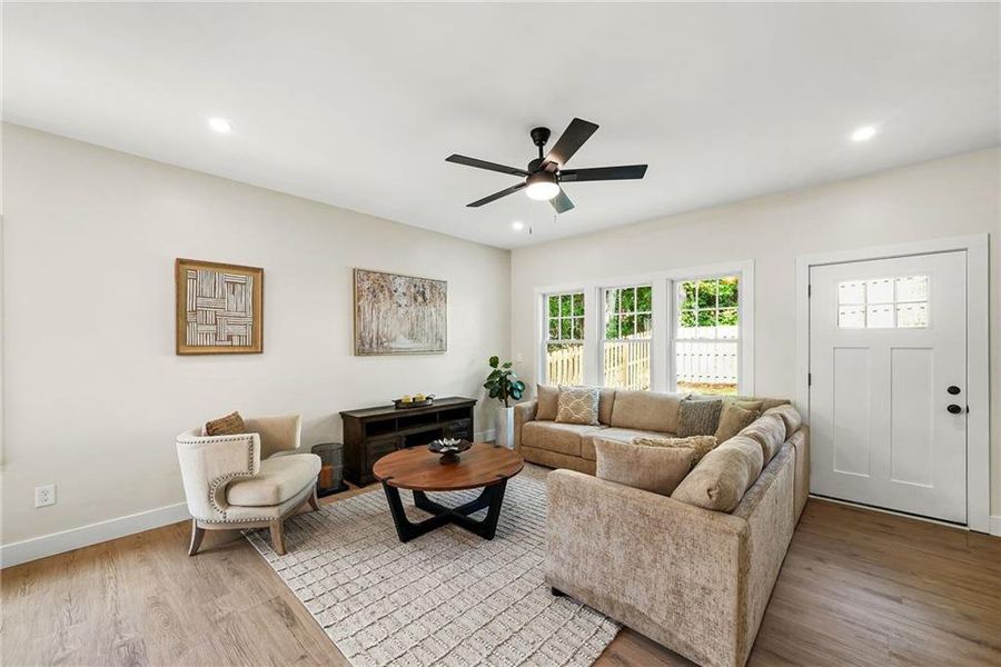 Furnished interior view inside a new home in , Atlanta (Image 13). Furnished interior view inside a new home in , Atlanta (Image 13).
