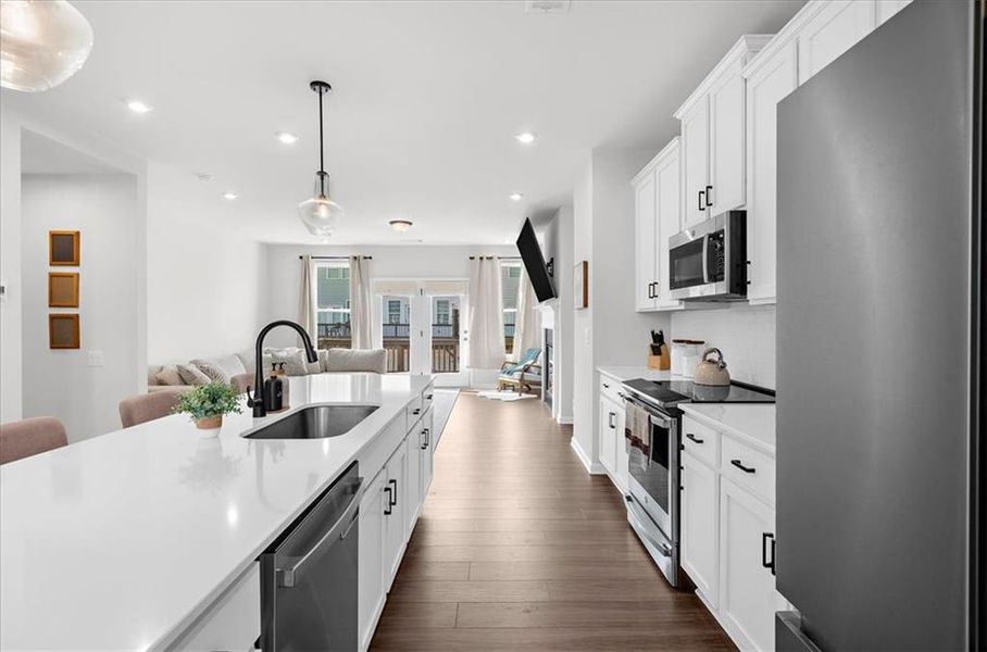 Furnished interior view inside a new home in , Acworth (Image 16).