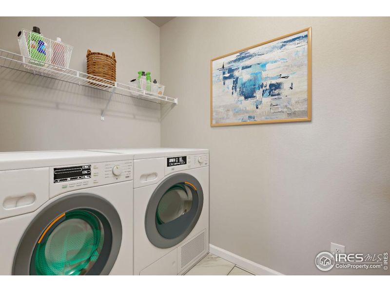 Second floor laundry room