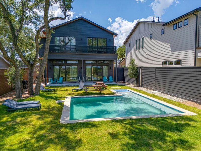 Front exterior of a new home in , Canyon Lake, TX, highlighting curb appeal (Image 23).