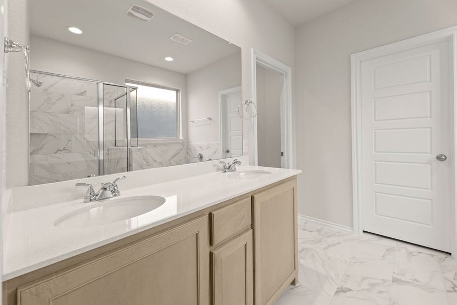 Front exterior of a new home in DeBerry Reserve, Royse City, TX, highlighting curb appeal (Image 1). Front exterior of a new home in DeBerry Reserve, Royse City, TX, highlighting curb appeal (Image 1).