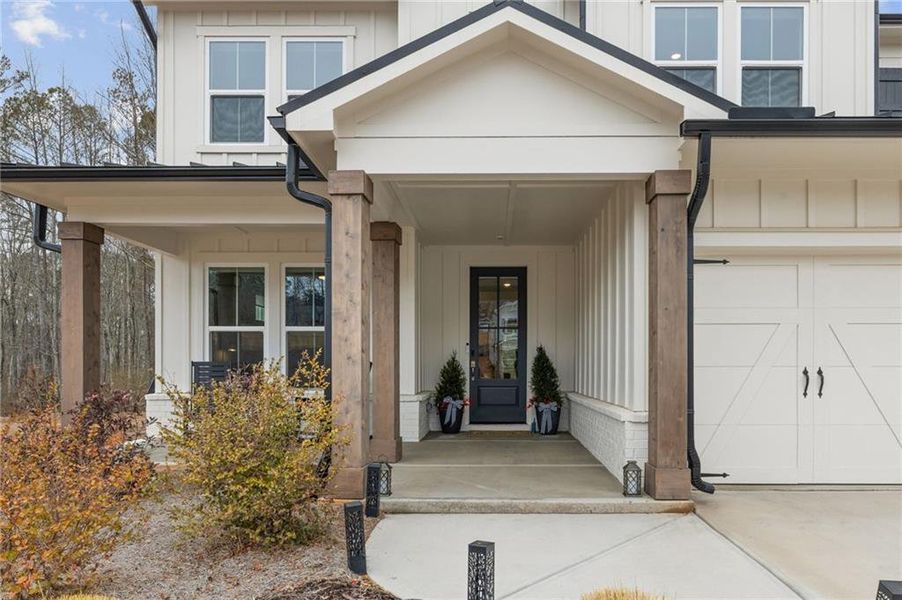 Exterior details and patio area of a home in Settingdown Farms, Cumming (Image 26).