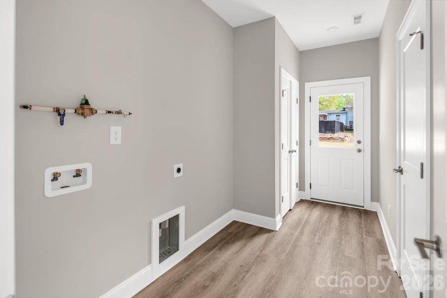 Laundry Room with Exterior Door