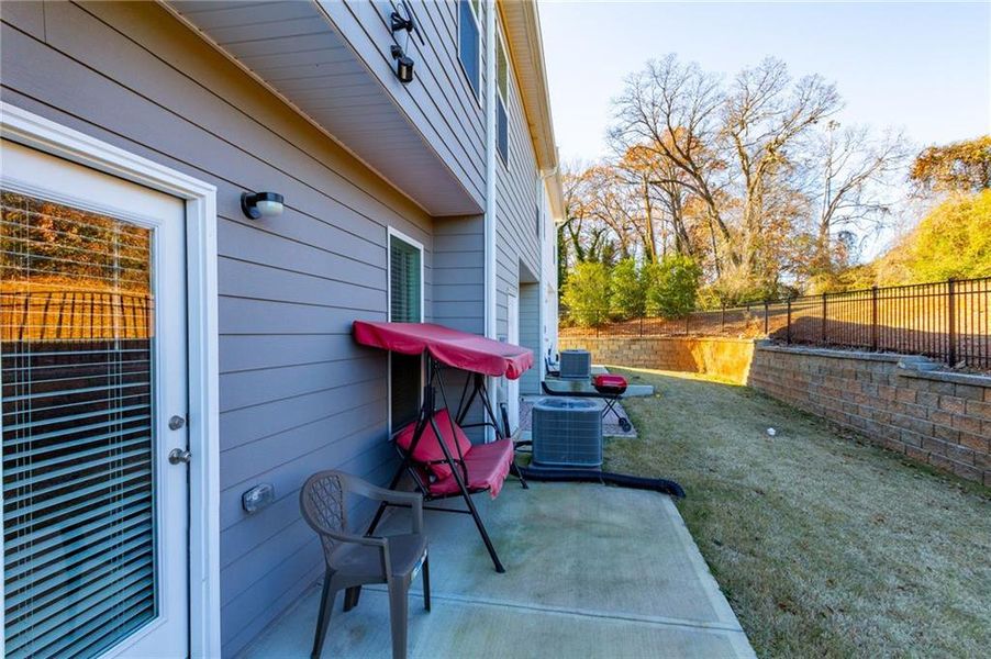 Exterior details and patio area of a home in , Decatur (Image 4). Exterior details and patio area of a home in , Decatur (Image 4).