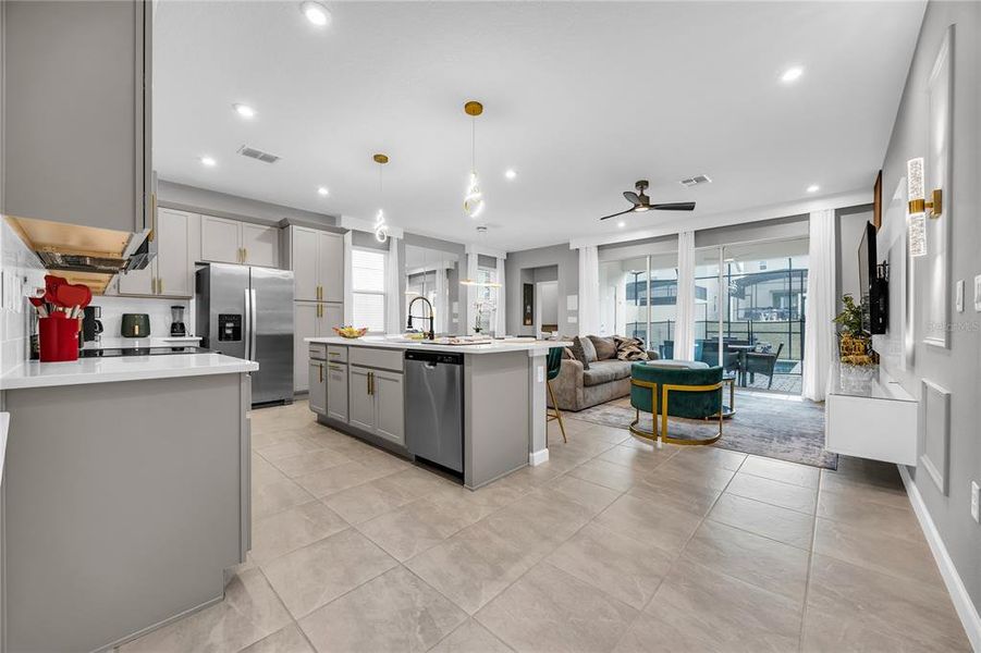 Furnished interior view inside a new home in , Kissimmee (Image 36).
