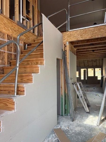 In-progress construction of a new home in The Meadows at Imperial Oaks, Spring, TX (Image 6).