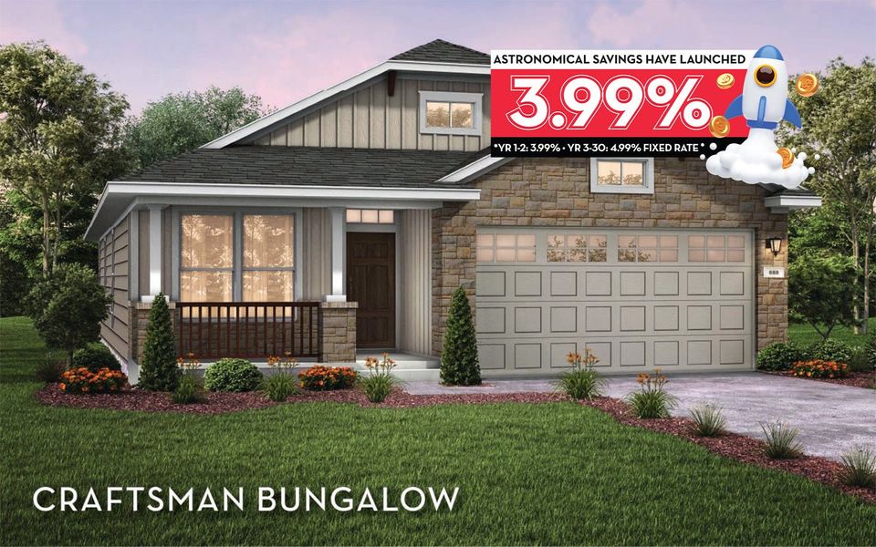 Front exterior of a new home in Sanctuary, Salado, TX, highlighting curb appeal (Image 1).