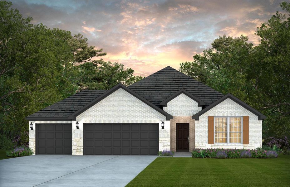 Representative exterior photo of a completed home built from the McKinney - 3-Car Garage by Pulte Homes in Davis Ranch, San Antonio, TX (Image 19). Representative exterior photo of a completed home built from the McKinney - 3-Car Garage by Pulte Homes in Davis Ranch, San Antonio, TX (Image 19).