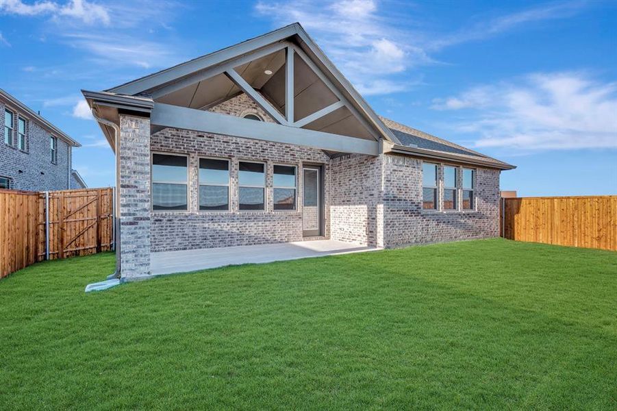 Exterior details and patio area of a home in Timberbrook, Justin (Image 24). Exterior details and patio area of a home in Timberbrook, Justin (Image 24).